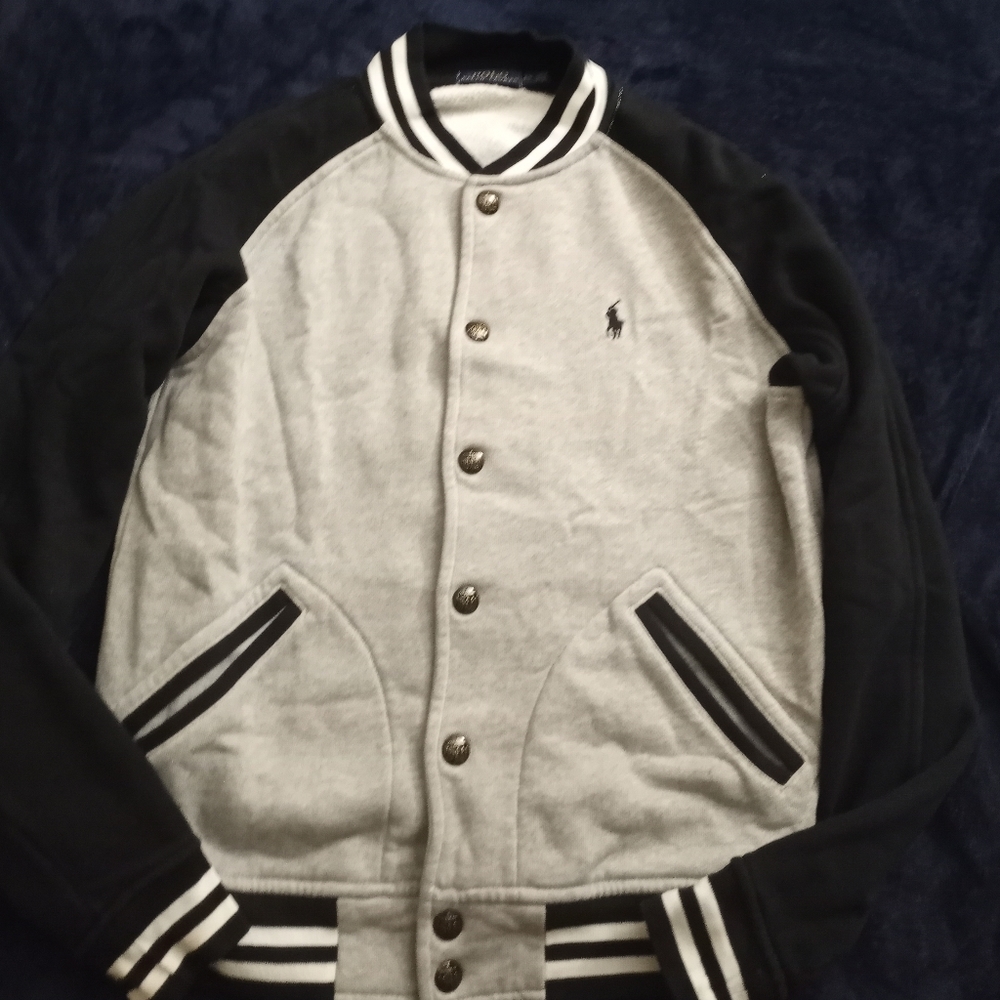 Ralph Lauren gray and black sweater small size